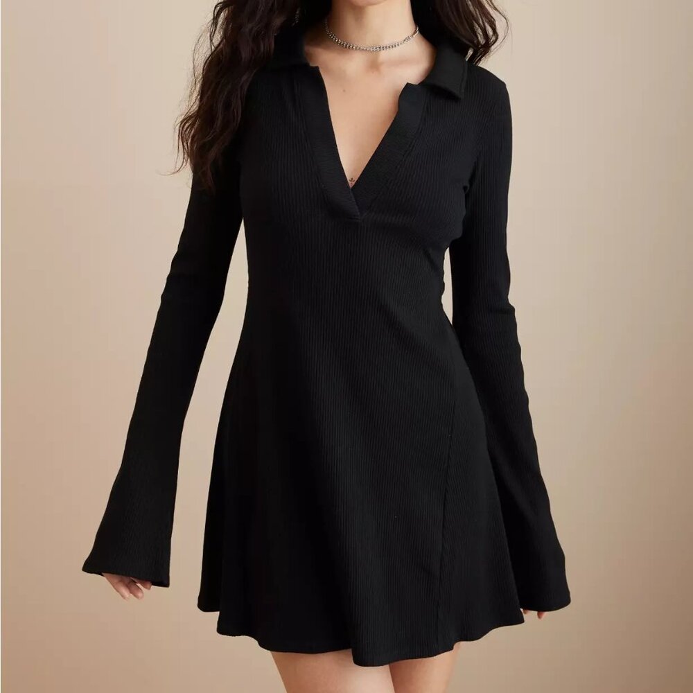 AE Collared Knit Mini Dress